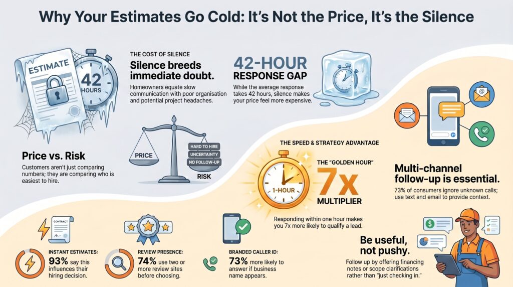 Why estimates go cold Infographic